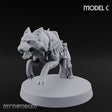 Armour Plated Snarling Trench Combat Dog C Miniature for Dungeons and Dragons, Pathfinder or other TTRPGs