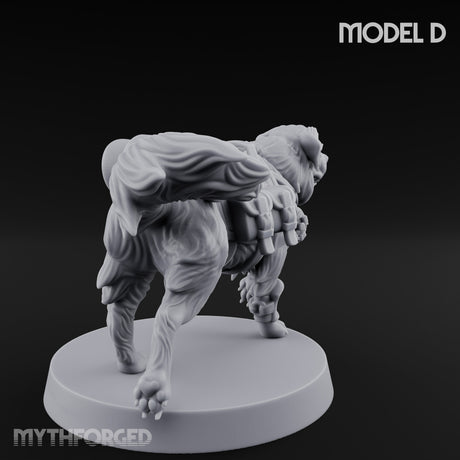Armour Plated Snarling Trench Combat Dog D Miniature for Dungeons and Dragons, Pathfinder or other TTRPGs