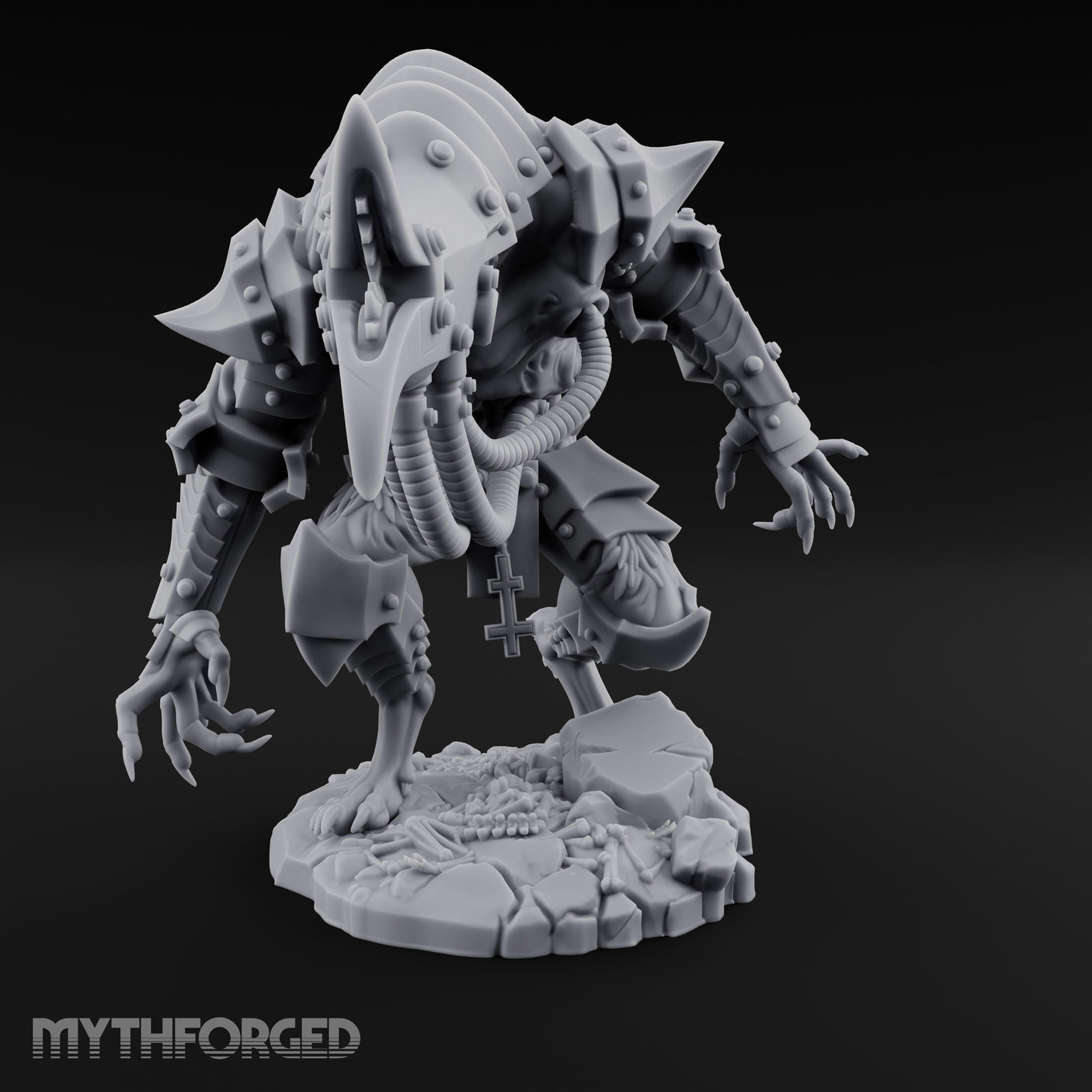 Armoured Claw Swiping Werewolf Brute Miniature for Dungeons and Dragons, Pathfinder or other TTRPGs