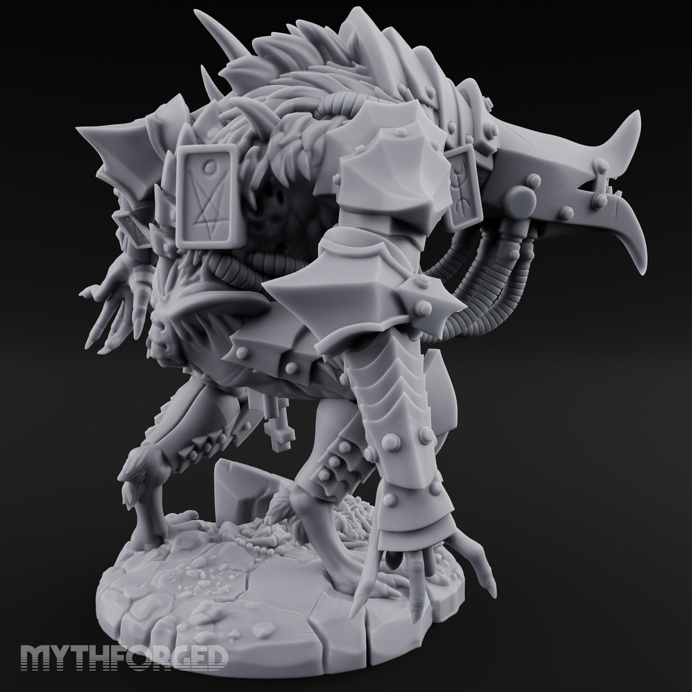 Armoured Claw Swiping Werewolf Brute Miniature for Dungeons and Dragons, Pathfinder or other TTRPGs