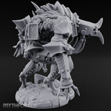 Armoured Claw Swiping Werewolf Brute Miniature for Dungeons and Dragons, Pathfinder or other TTRPGs