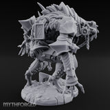 Armoured Claw Swiping Werewolf Brute Miniature for Dungeons and Dragons, Pathfinder or other TTRPGs
