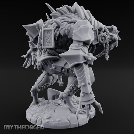 Armoured Claw Swiping Werewolf Brute Miniature for Dungeons and Dragons, Pathfinder or other TTRPGs
