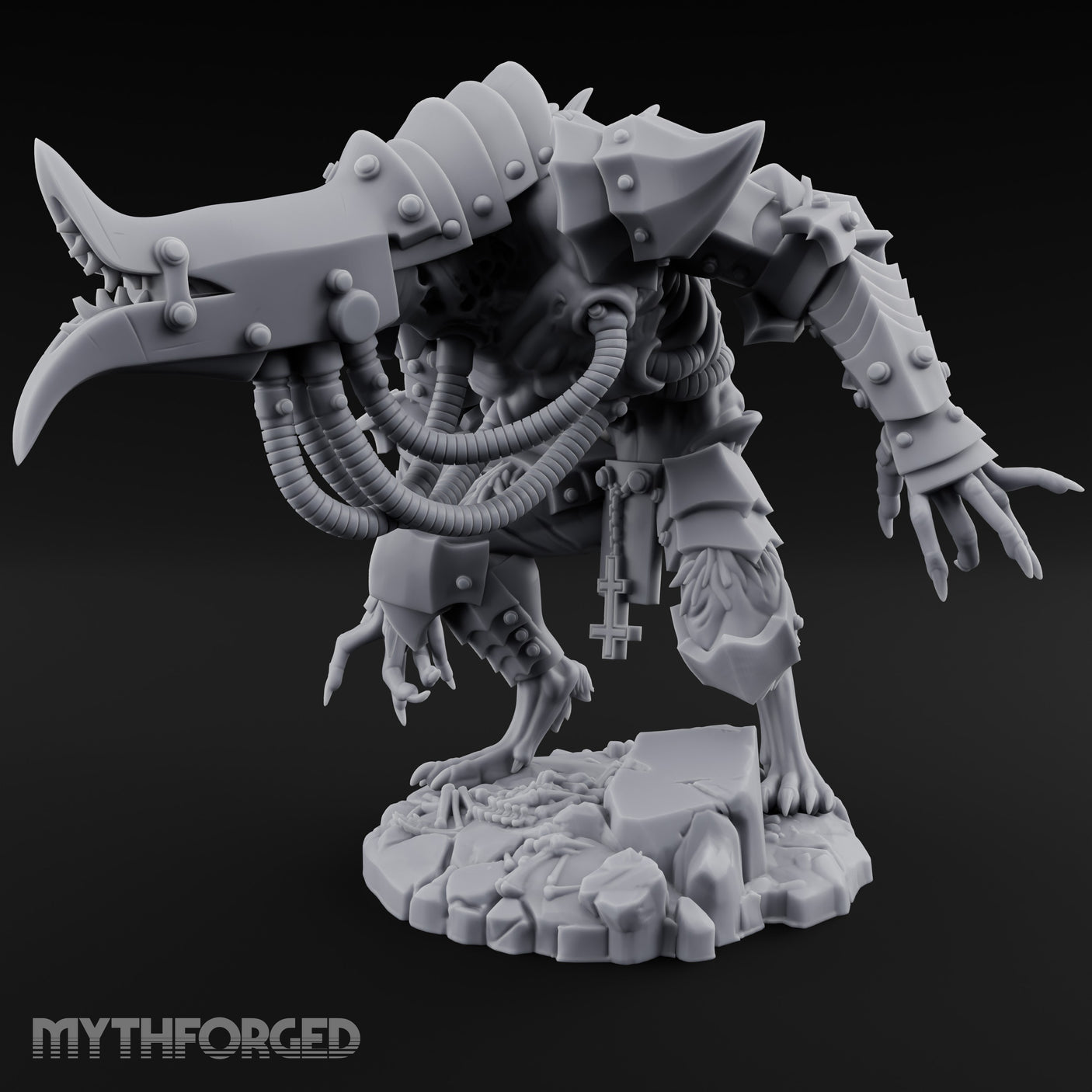 Armoured Claw Swiping Werewolf Brute Miniature for Dungeons and Dragons, Pathfinder or other TTRPGs