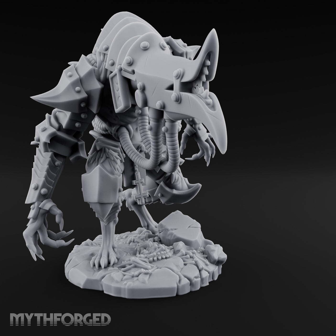 Armoured Claw Swiping Werewolf Brute Miniature for Dungeons and Dragons, Pathfinder or other TTRPGs