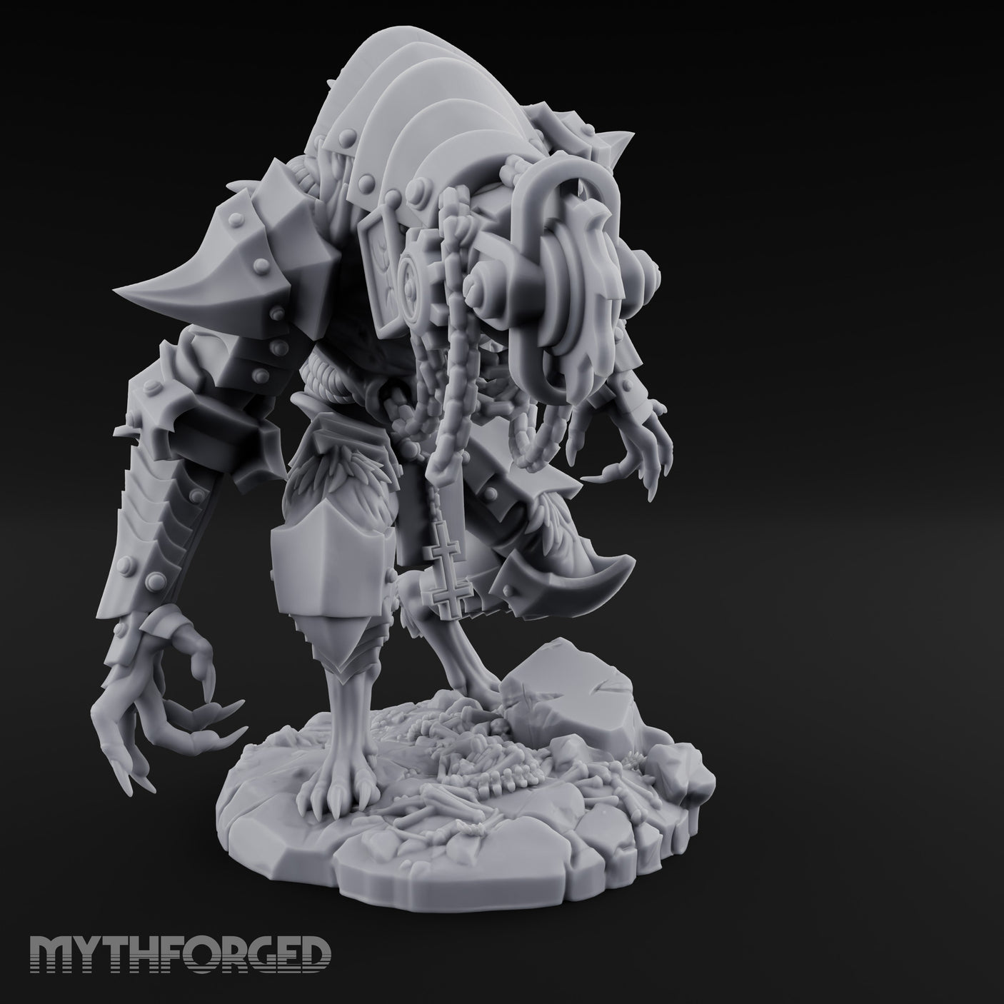 Armoured Claw Swiping Werewolf Brute Miniature for Dungeons and Dragons, Pathfinder or other TTRPGs