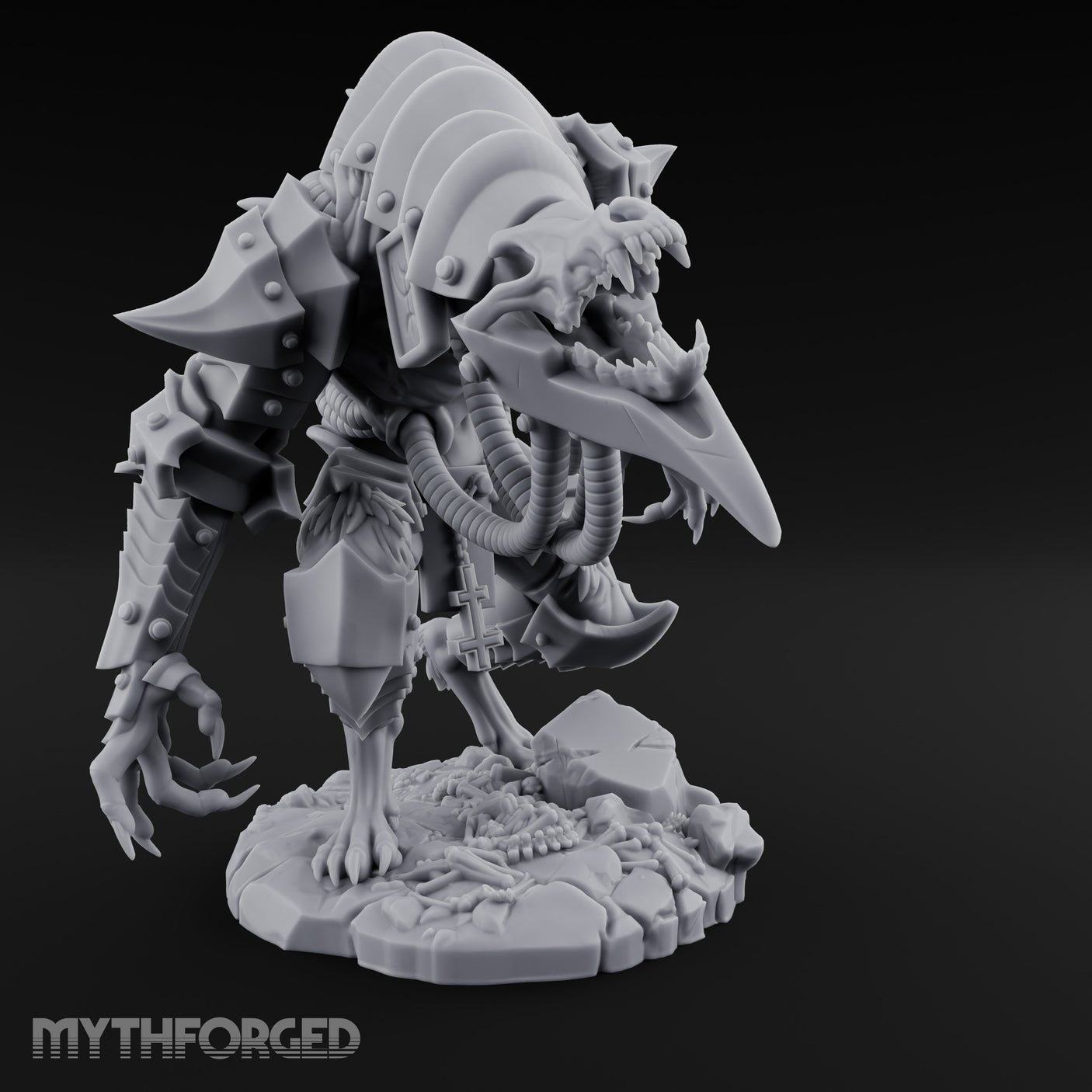 Armoured Claw Swiping Werewolf Brute Miniature for Dungeons and Dragons, Pathfinder or other TTRPGs