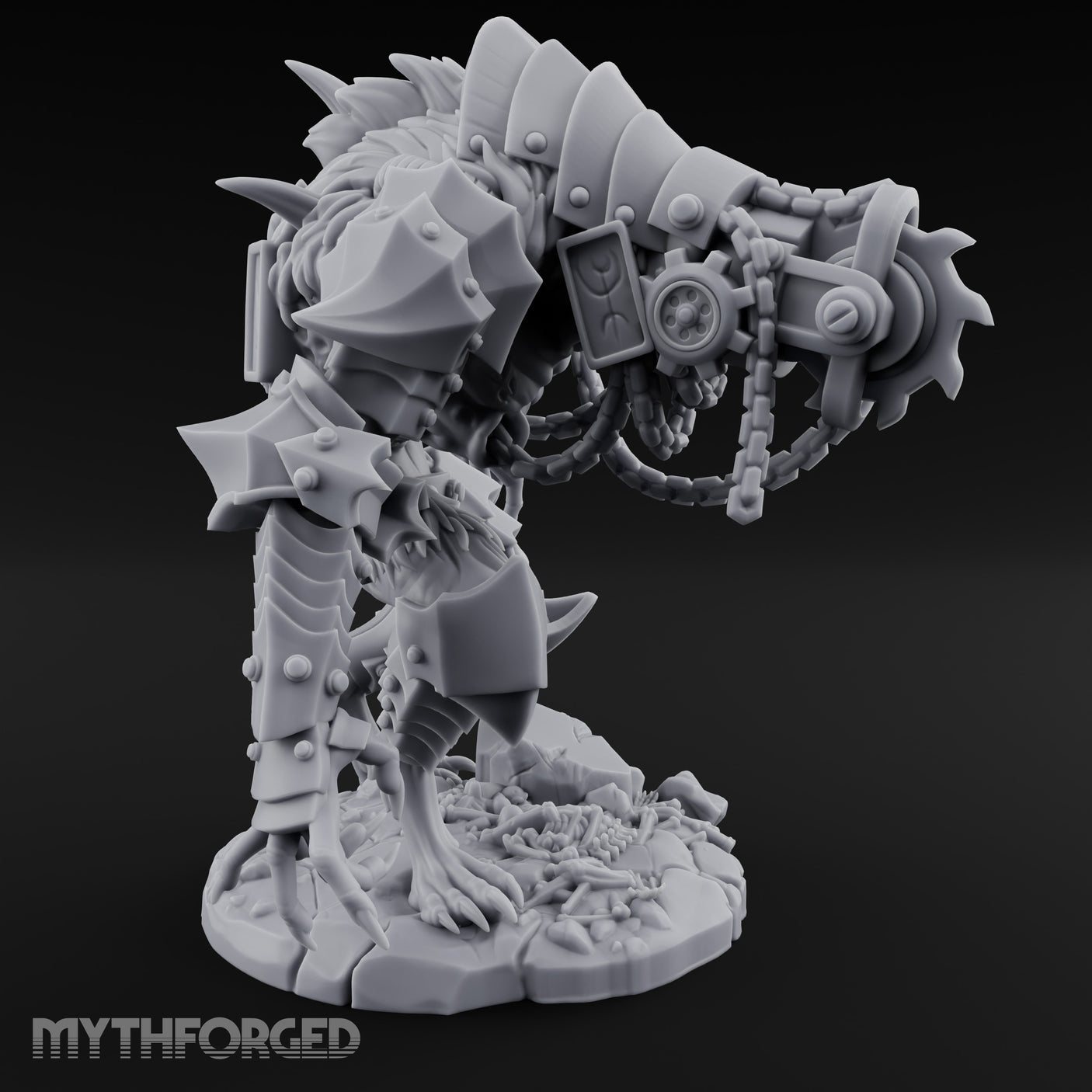 Armoured Claw Swiping Werewolf Brute Miniature for Dungeons and Dragons, Pathfinder or other TTRPGs