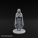Arms Folding Human Peasant Miniature for Dungeons and Dragons, Pathfinder or other TTRPGs