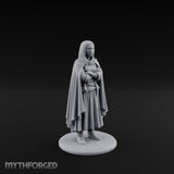 Arms Folding Human Peasant Miniature for Dungeons and Dragons, Pathfinder or other TTRPGs