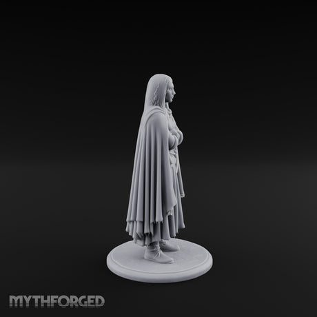 Arms Folding Human Peasant Miniature for Dungeons and Dragons, Pathfinder or other TTRPGs