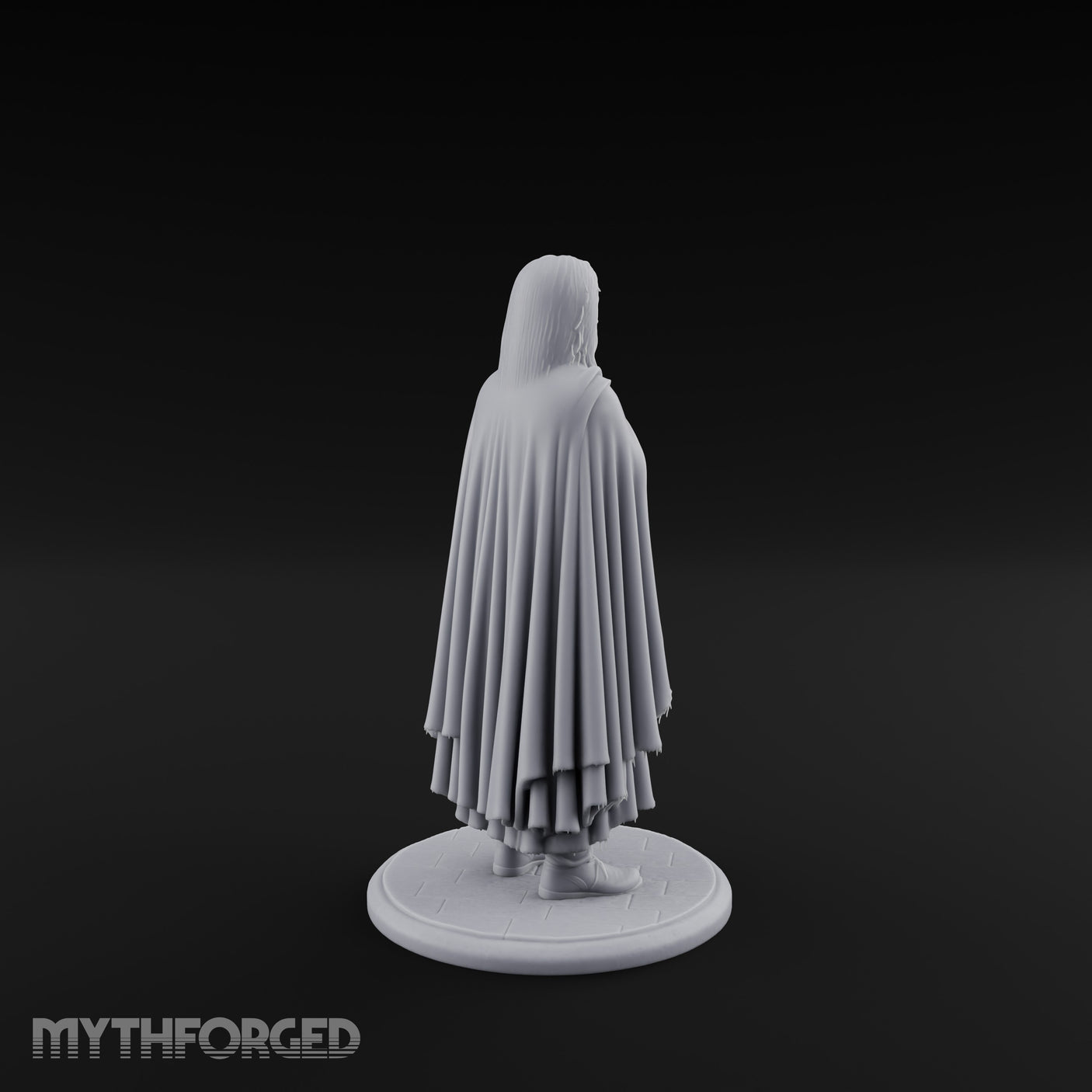 Arms Folding Human Peasant Miniature for Dungeons and Dragons, Pathfinder or other TTRPGs