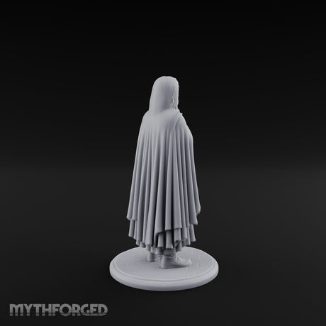 Arms Folding Human Peasant Miniature for Dungeons and Dragons, Pathfinder or other TTRPGs