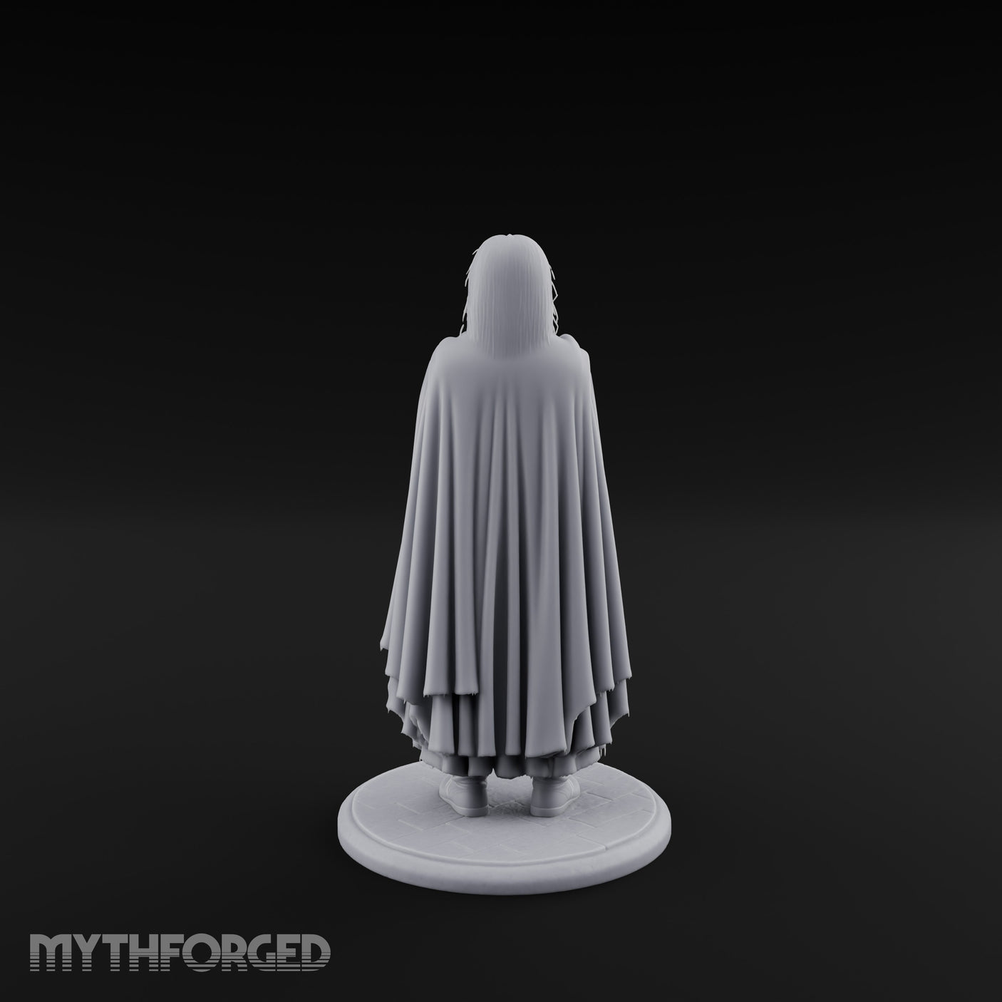 Arms Folding Human Peasant Miniature for Dungeons and Dragons, Pathfinder or other TTRPGs