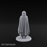 Arms Folding Human Peasant Miniature for Dungeons and Dragons, Pathfinder or other TTRPGs
