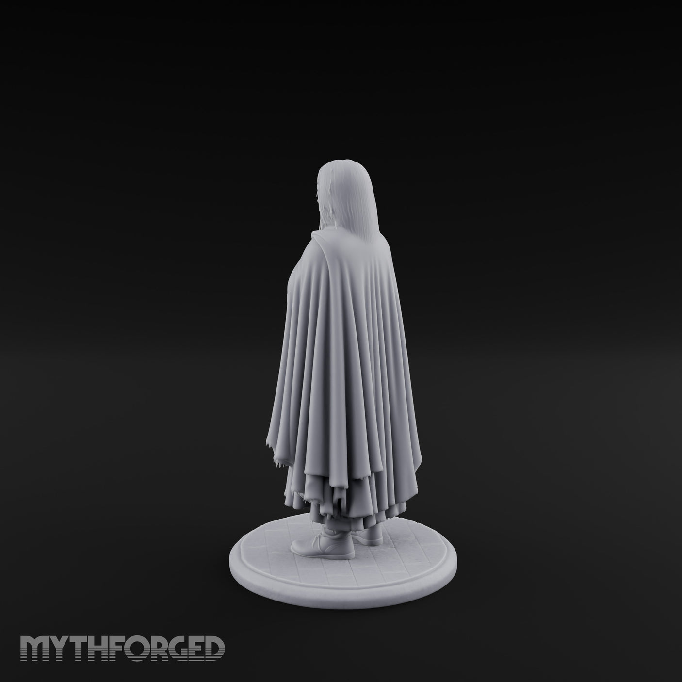 Arms Folding Human Peasant Miniature for Dungeons and Dragons, Pathfinder or other TTRPGs