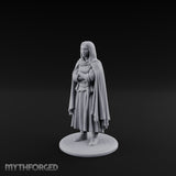 Arms Folding Human Peasant Miniature for Dungeons and Dragons, Pathfinder or other TTRPGs