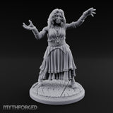 Arms Outstretched Human Witch Miniature for Dungeons and Dragons, Pathfinder or other TTRPGs