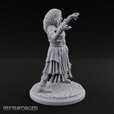 Arms Outstretched Human Witch Miniature for Dungeons and Dragons, Pathfinder or other TTRPGs