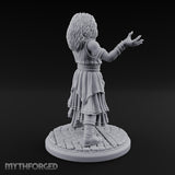 Arms Outstretched Human Witch Miniature for Dungeons and Dragons, Pathfinder or other TTRPGs