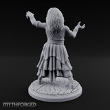 Arms Outstretched Human Witch Miniature for Dungeons and Dragons, Pathfinder or other TTRPGs
