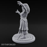 Arms Outstretched Human Witch Miniature for Dungeons and Dragons, Pathfinder or other TTRPGs