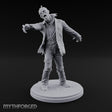 Arms Outstretched Lurching Zombie Civilian Miniature for Dungeons and Dragons, Pathfinder or other TTRPGs