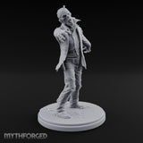 Arms Outstretched Lurching Zombie Civilian Miniature for Dungeons and Dragons, Pathfinder or other TTRPGs