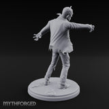 Arms Outstretched Lurching Zombie Civilian Miniature for Dungeons and Dragons, Pathfinder or other TTRPGs