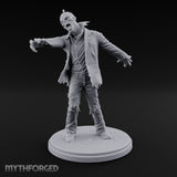 Arms Outstretched Lurching Zombie Civilian Miniature for Dungeons and Dragons, Pathfinder or other TTRPGs