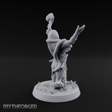 Arms Raised Offering Head Cultist Miniature for Dungeons and Dragons, Pathfinder or other TTRPGs