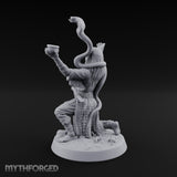 Arms Raised Offering Head Cultist Miniature for Dungeons and Dragons, Pathfinder or other TTRPGs