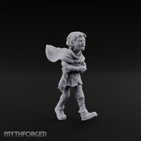 Arms Wrapped Wailing Halfling Urchin Miniature for Dungeons and Dragons, Pathfinder or other TTRPGs