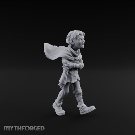 Arms Wrapped Wailing Halfling Urchin Miniature for Dungeons and Dragons, Pathfinder or other TTRPGs
