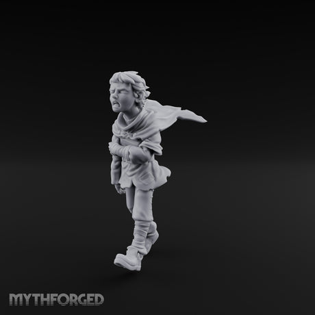 Arms Wrapped Wailing Halfling Urchin Miniature for Dungeons and Dragons, Pathfinder or other TTRPGs