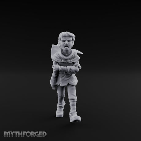 Arms Wrapped Wailing Halfling Urchin Miniature for Dungeons and Dragons, Pathfinder or other TTRPGs