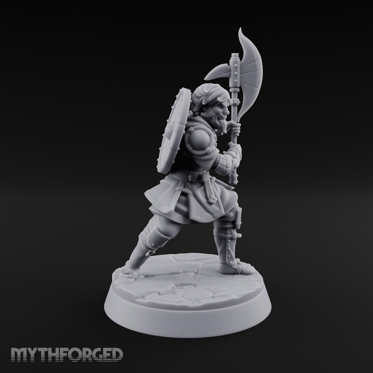 Mismatched Armoury, Matching Resolve Human Knights — A · Glaive + Bow + Sword & Warhammer + Sword & Round Shield