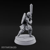 Mismatched Armoury, Matching Resolve Human Knight A — Spiked Mace