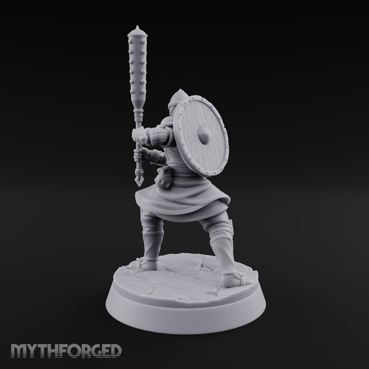 Mismatched Armoury, Matching Resolve Human Knight A — Spiked Mace