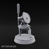 Mismatched Armoury, Matching Resolve Human Knight A — Spiked Mace