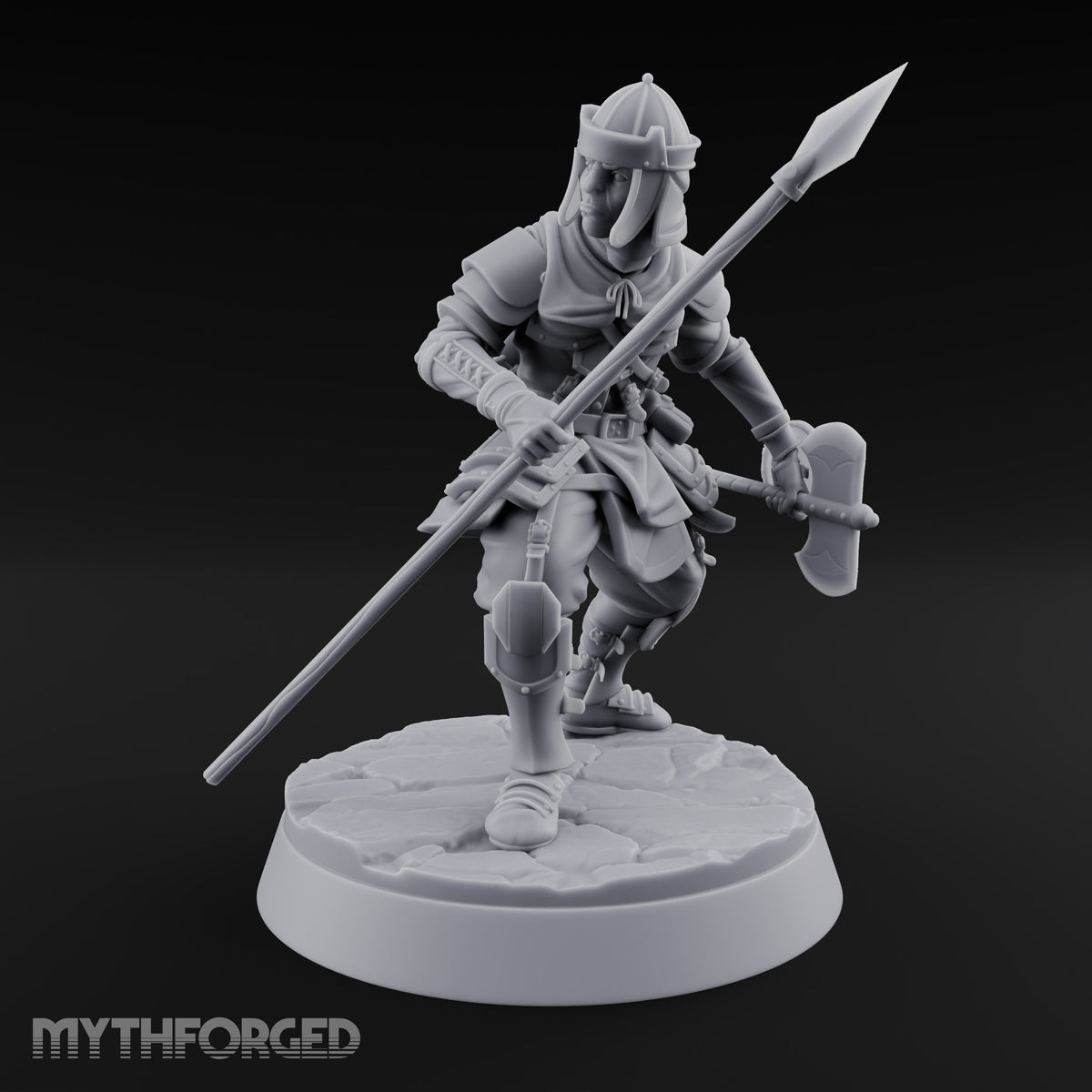 Mismatched Armoury, Matching Resolve Human Knight B — Spear & Axe