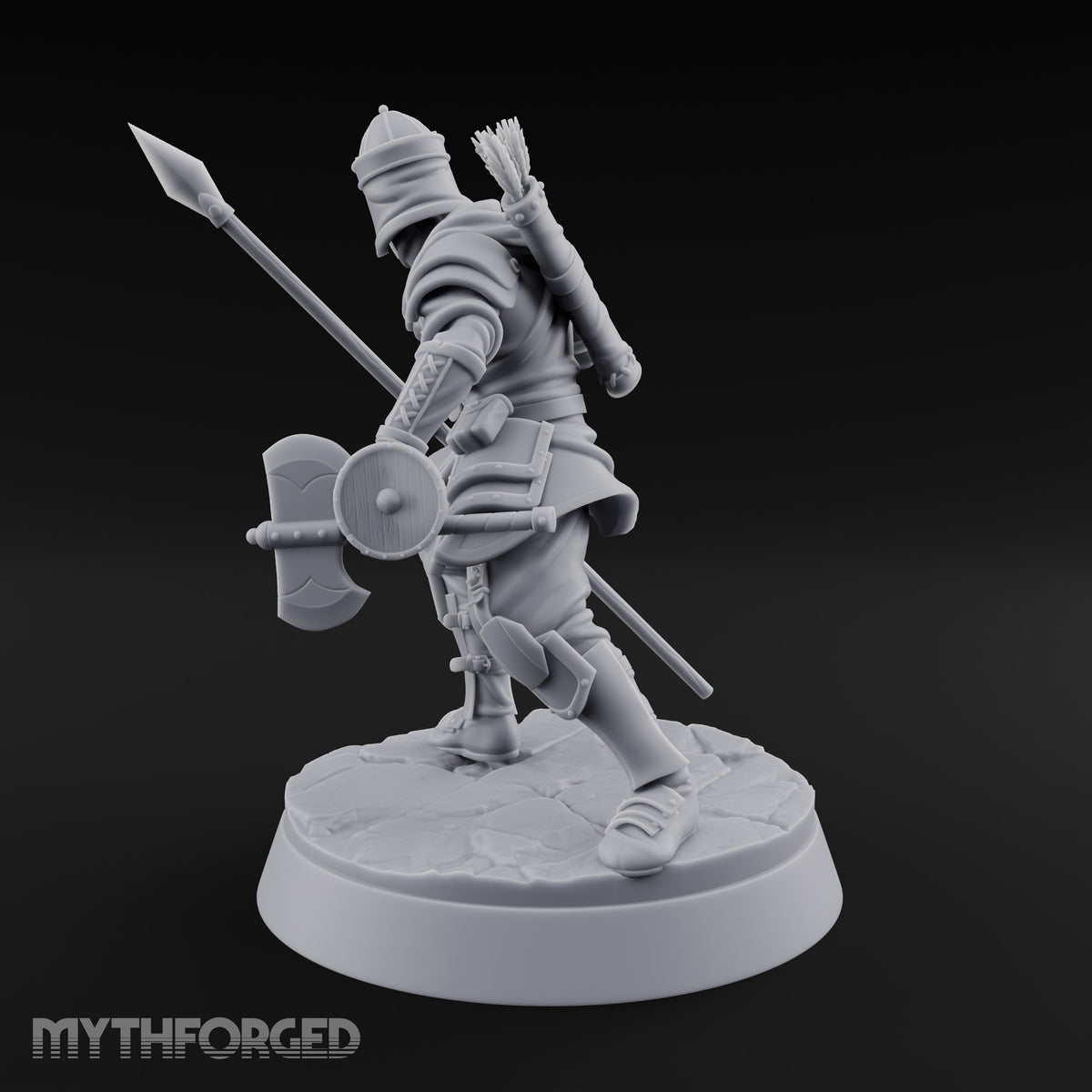 Mismatched Armoury, Matching Resolve Human Knight B — Spear & Axe