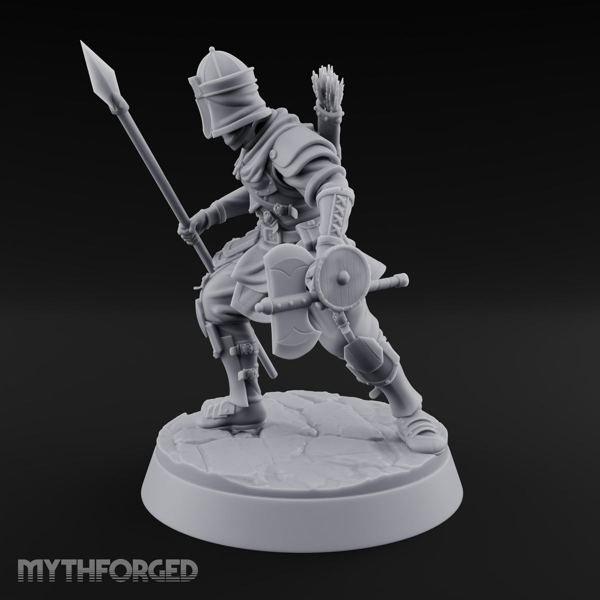 Mismatched Armoury, Matching Resolve Human Knight B — Spear & Axe