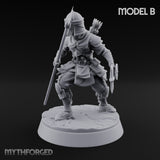 Mismatched Armoury, Matching Resolve Human Knight B — Spear & Axe