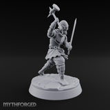 Mismatched Armoury, Matching Resolve Human Knight C — Sword & Warhammer