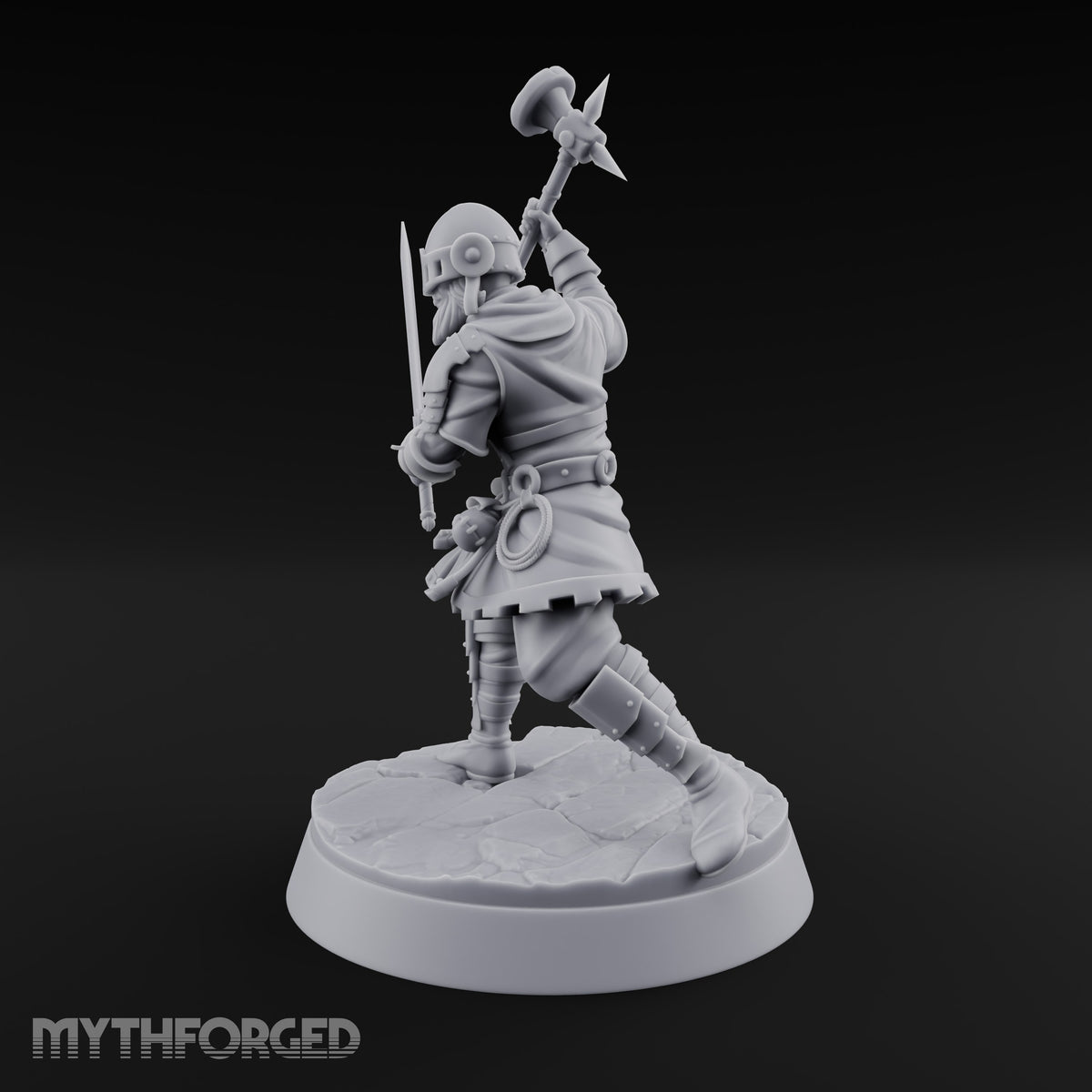 Mismatched Armoury, Matching Resolve Human Knight C — Sword & Warhammer