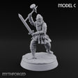 Mismatched Armoury, Matching Resolve Human Knight C — Sword & Warhammer