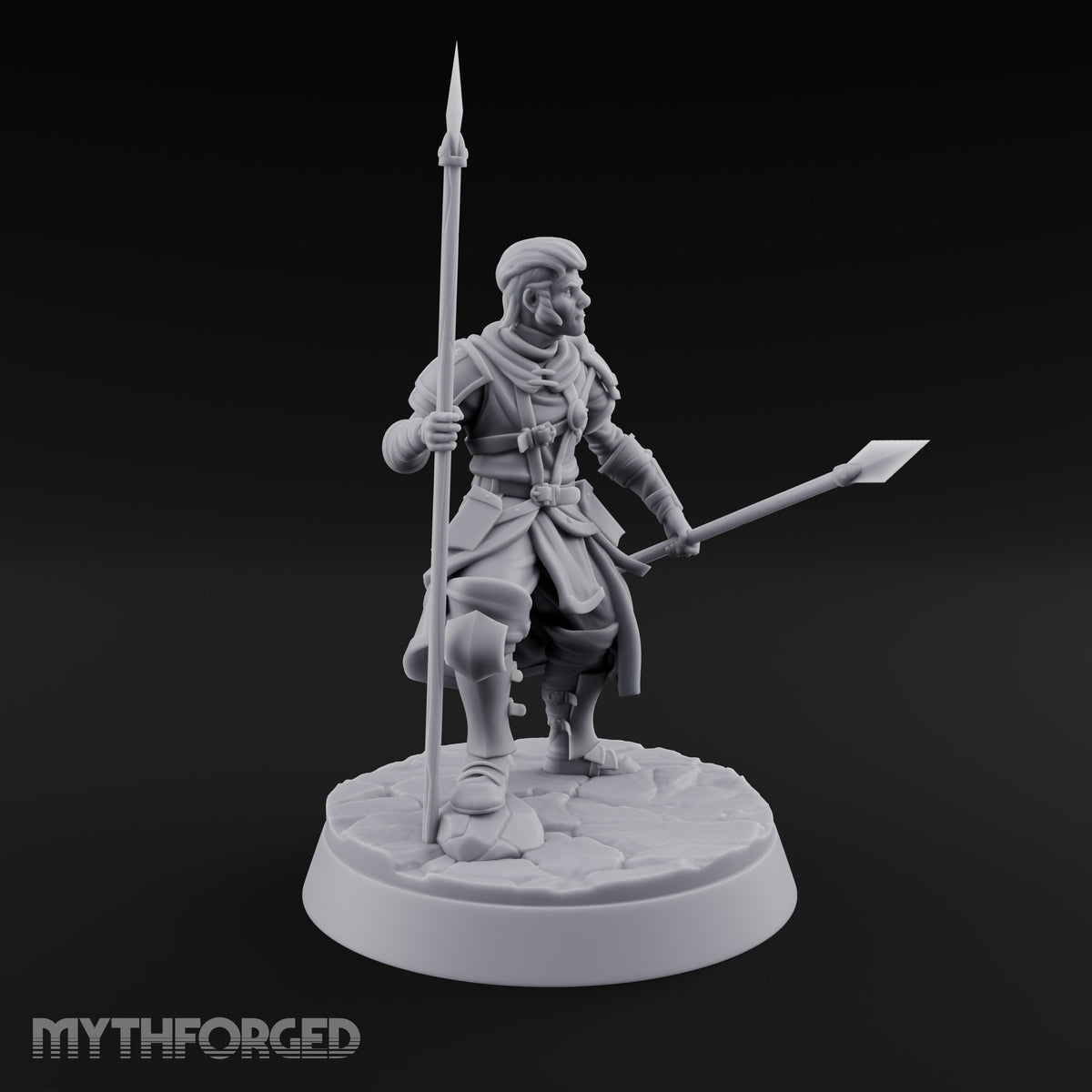 Mismatched Armoury, Matching Resolve Human Knights — D · Spiked Mace + Daggers + Mace & Axe + Spear & Javelin