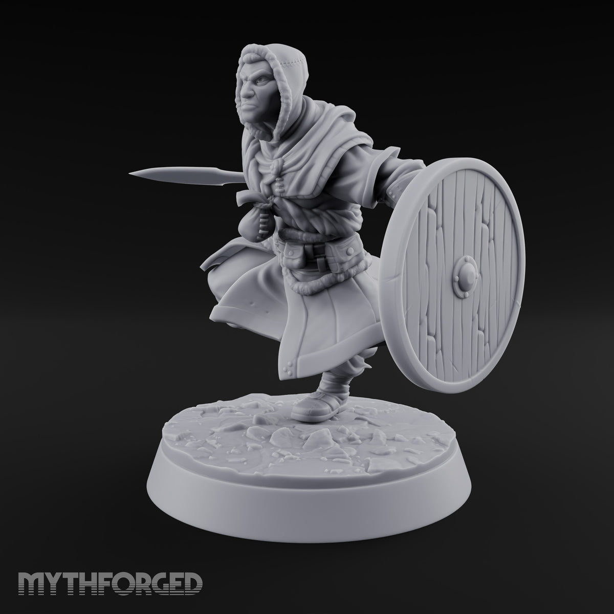 Muster Roll Misfits Human Soldier A — Dagger & Shield