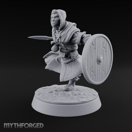 Muster Roll Misfits Human Soldier A — Dagger & Shield